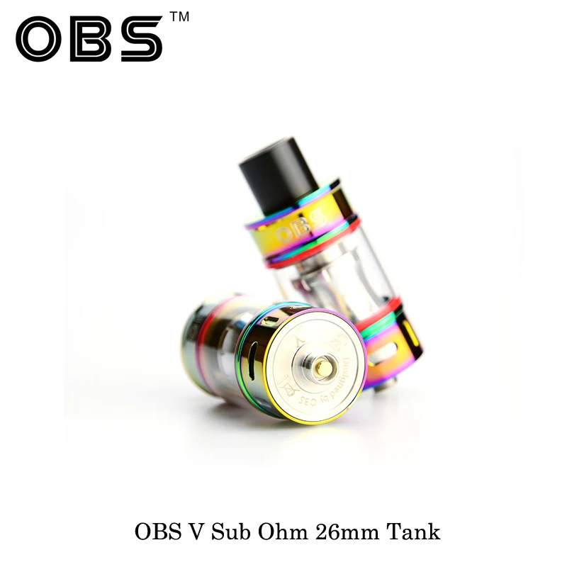 100% оригинальная электронная сигарета OBS V Бак 6 мл емкость Vtank атомайзер боковая
