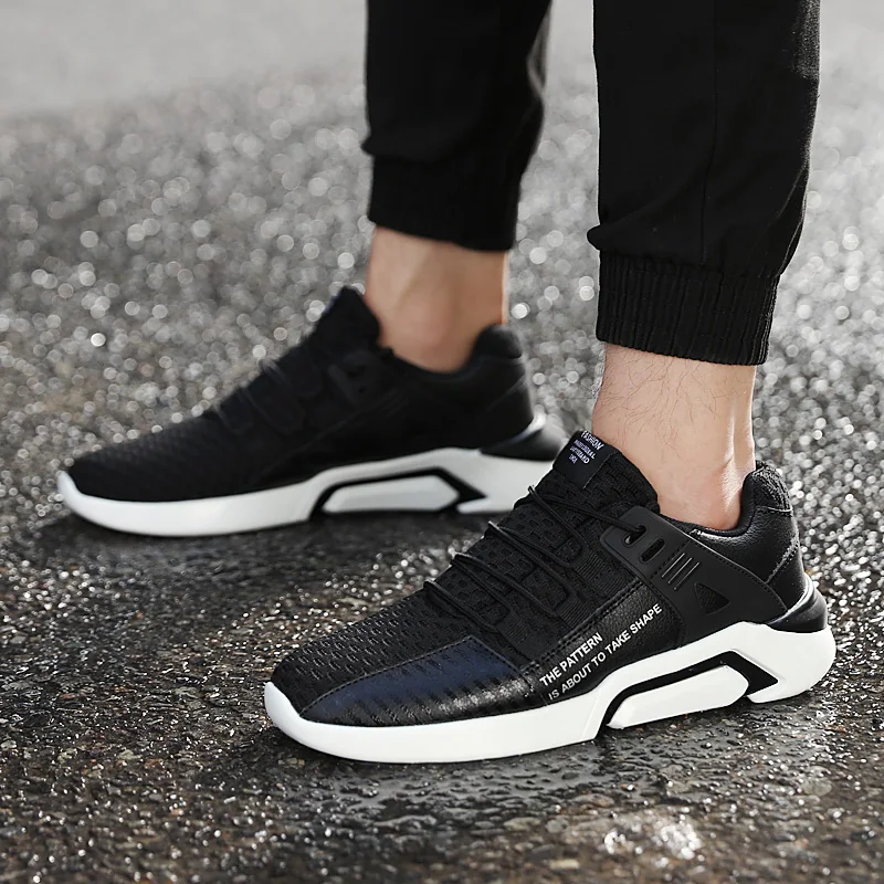 Men Casual Shoes Lac-up 2019 New Fashion Mesh Lightweight Comfortable Breathable Walking Sneaker Good Quality Zapatos | Обувь