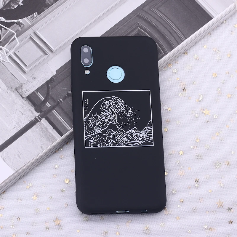 Силиконовый чехол для Xiaomi Mi Redmi Note 5 6 7 8 9 10 lite Pro Plus Kanagawa|Бамперы| |