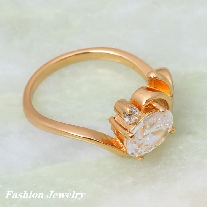 Kольцо в форме цветка для Дамская мода ювелирные изделия зеленый фианит золотые