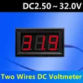 Автомобильный мотоцикл Красный Синий Мини цифровой DC5V-48V светодиодный вольтметр тестер напряжения Панель метр GaugeTester светодиодный дисплей для автомобиля Авто