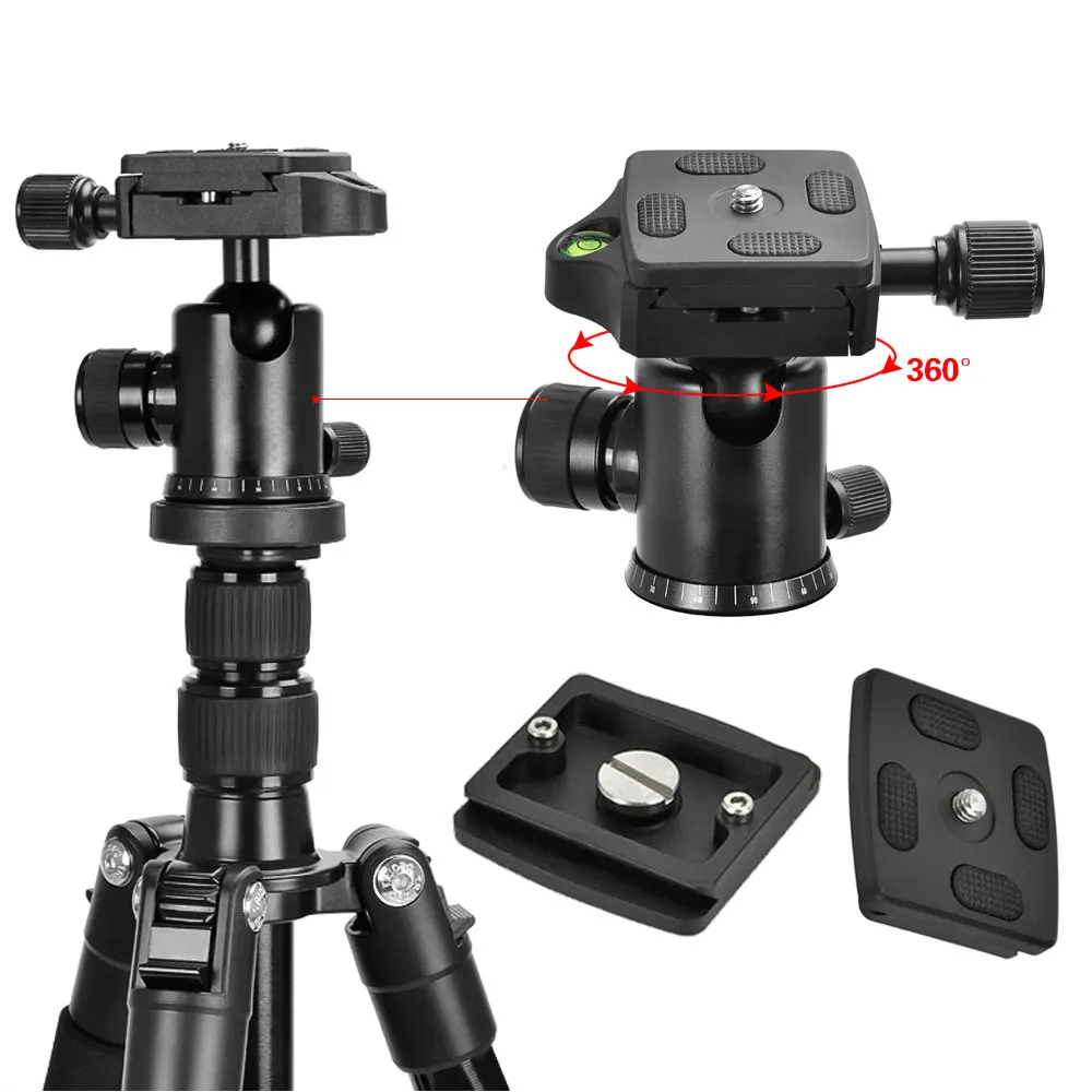 Mcoplus Магниевый сплав видео штатив монопод + Видео шаровая Головка для Canon Nikon Sony
