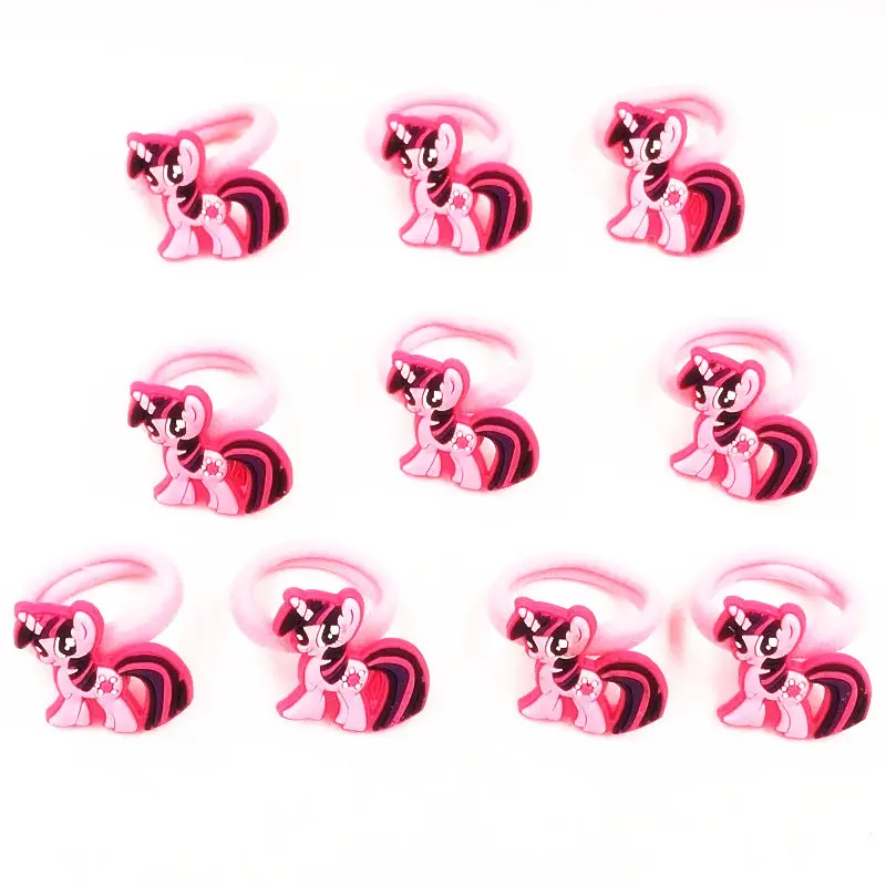 Разноцветные резинки для волос My little Horse Boli Poni 10 шт. Детские аксессуары девочек