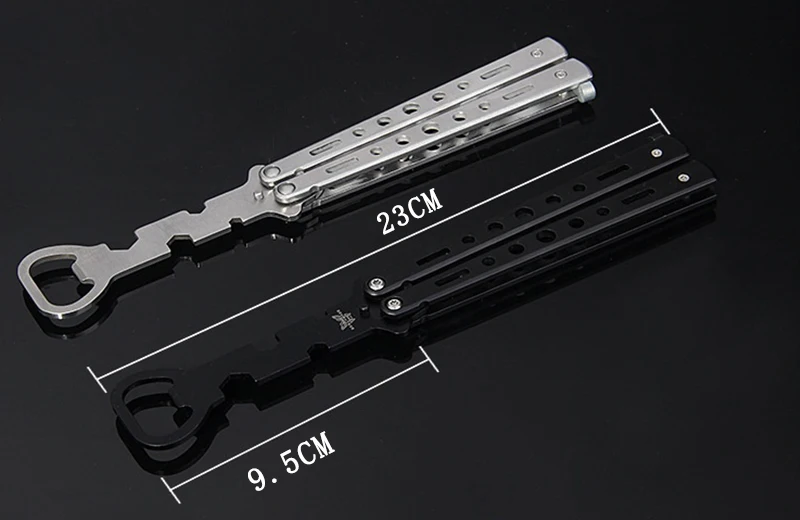 Открывалка для бутылок из нержавеющей стали нож бабочка стиль тренажер