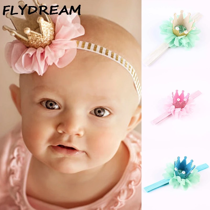 FLYDREAM милые перламутровые блестящие колпаки на голову с короной для дня рождения
