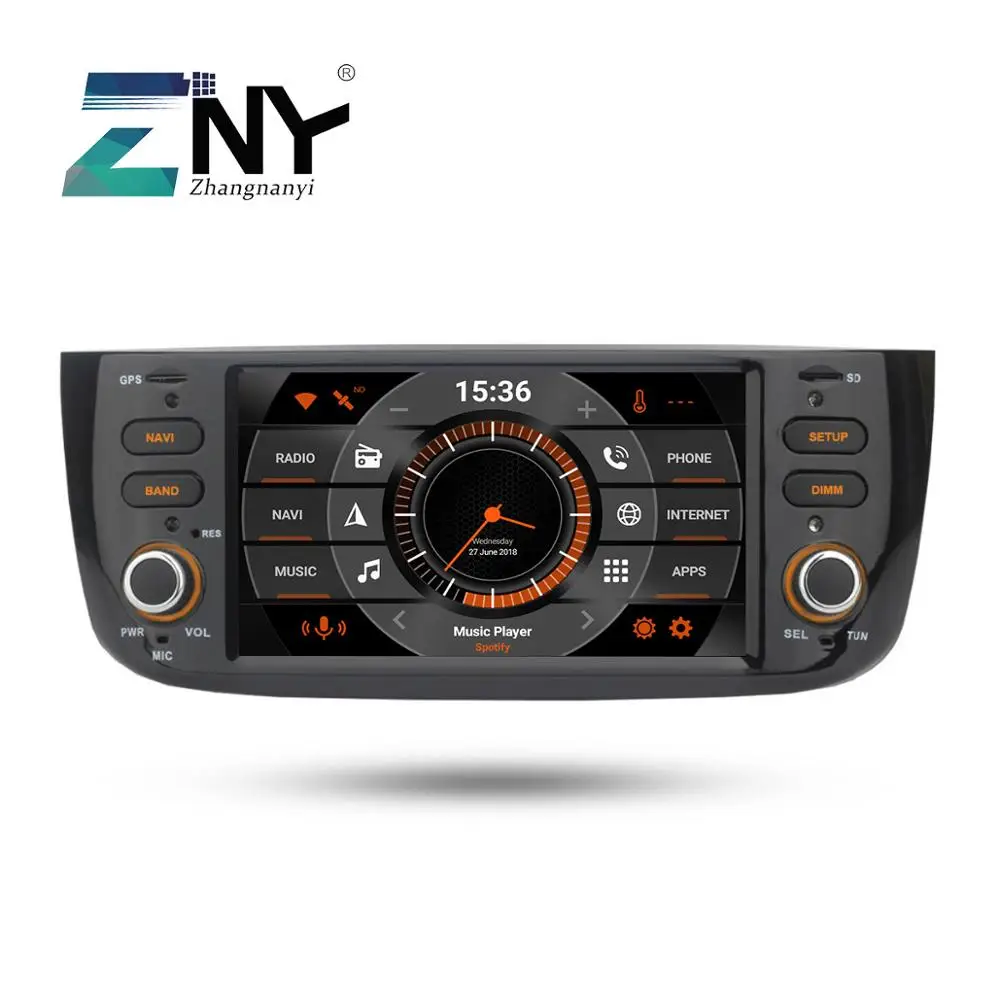 4 ГБ Android 9 0 GPS для автомобиля стерео Fiat Grande Punto Linea 2012 2013 2014 2015 Авто Радио FM WiFi