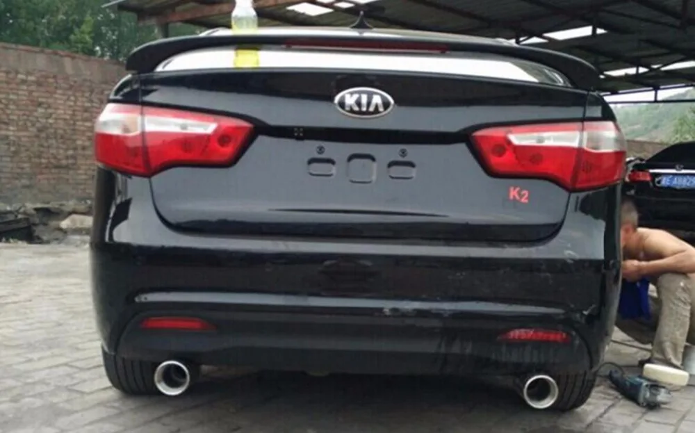 Неокрашенный задний спойлер Osmrk из АБС пластика для kia k2 rio 2011 2016|spoiler for kia|rear spoilerrear