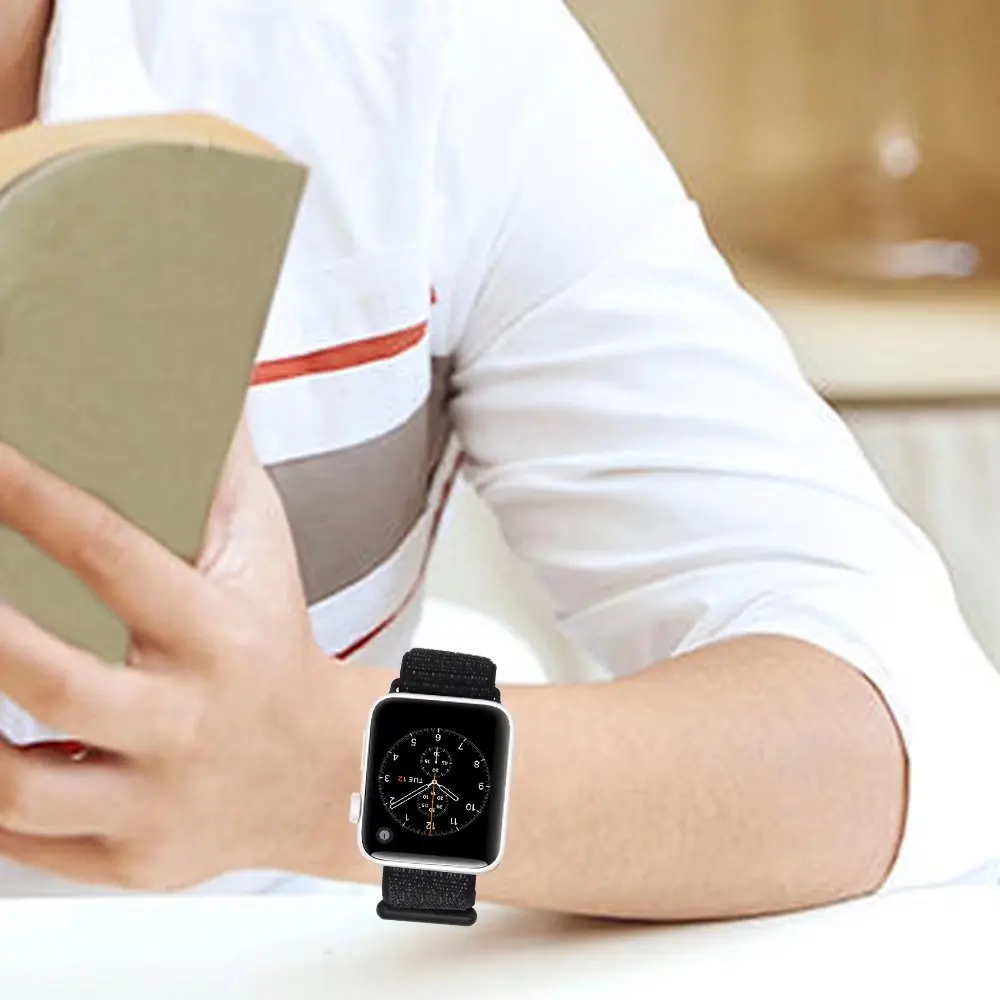 Тканый нейлоновый ремешок для iWatch Apple Watch 38 мм 40 мм 42 мм 44 мм серия 4 3 2 1 спортивный ремешок браслет