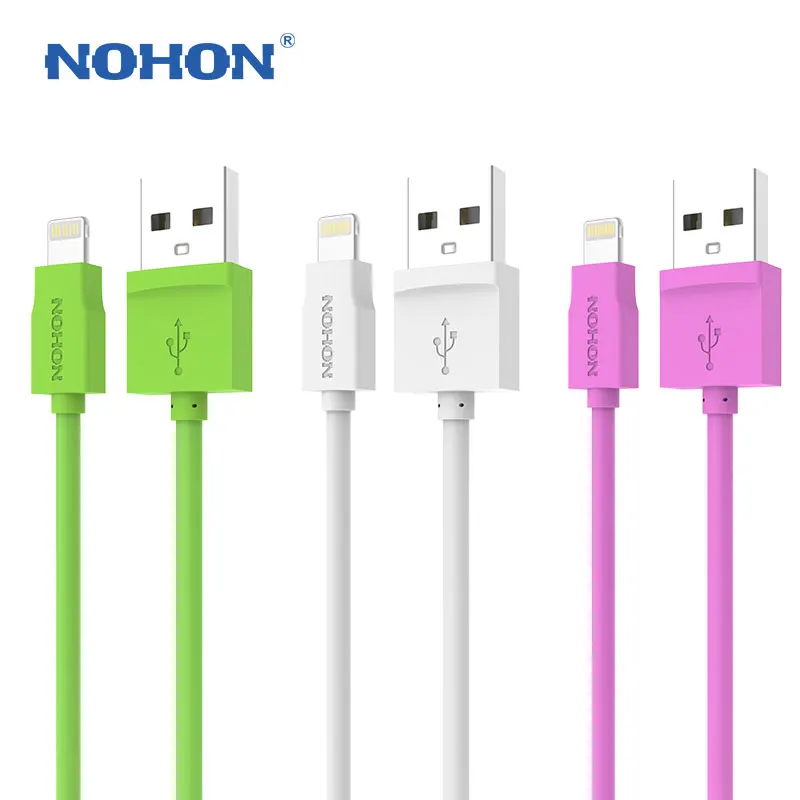 NOHON 8-контактный USB кабель для Apple iPhone 6 Plus 5 5S 5C iPad 4 Mini Air iPod Nano7 Touch 1,5 м кабель для быстрой зарядки и синхронизации данных