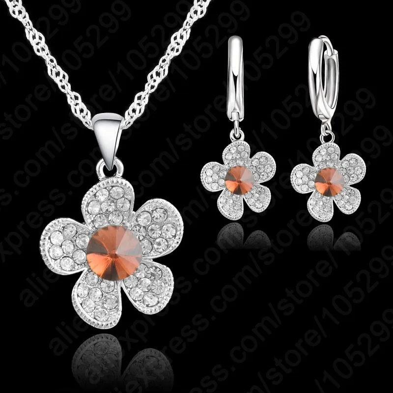 Женское Ожерелье и серьги из серебра 925 пробы с фианитами|jewelry headpiece|jewelry globejewelry gifts