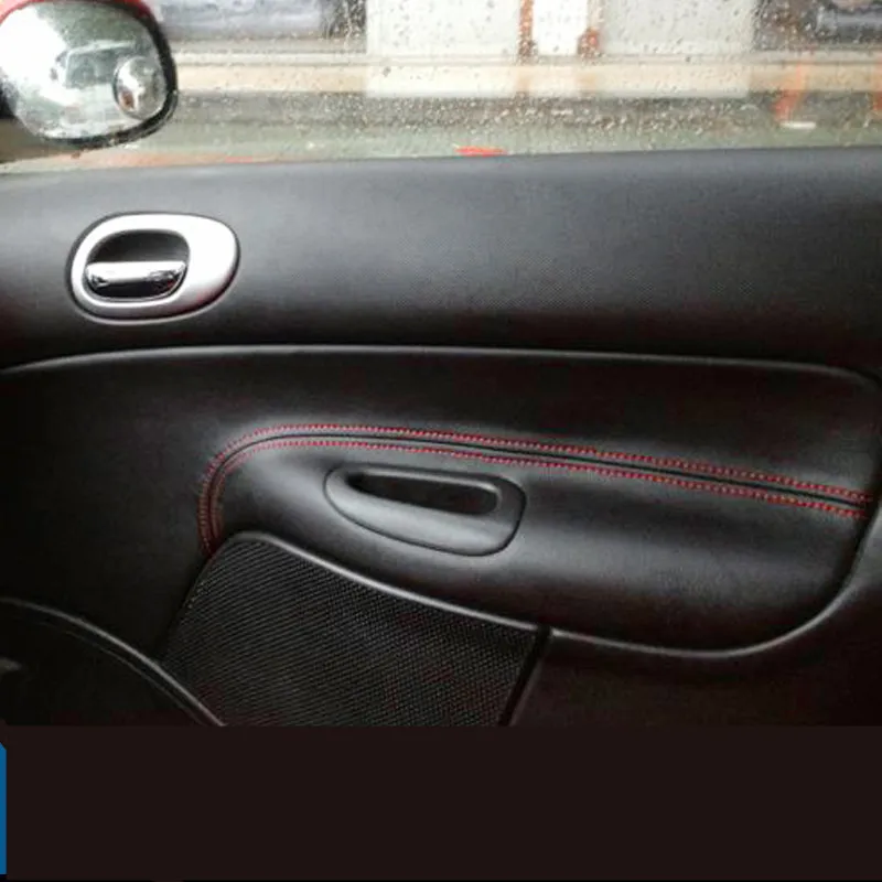 Кожаный защитный чехол с декоративной дверной панелью для Peugeot 206 207 /Citroen C2 Z2EA1026 4