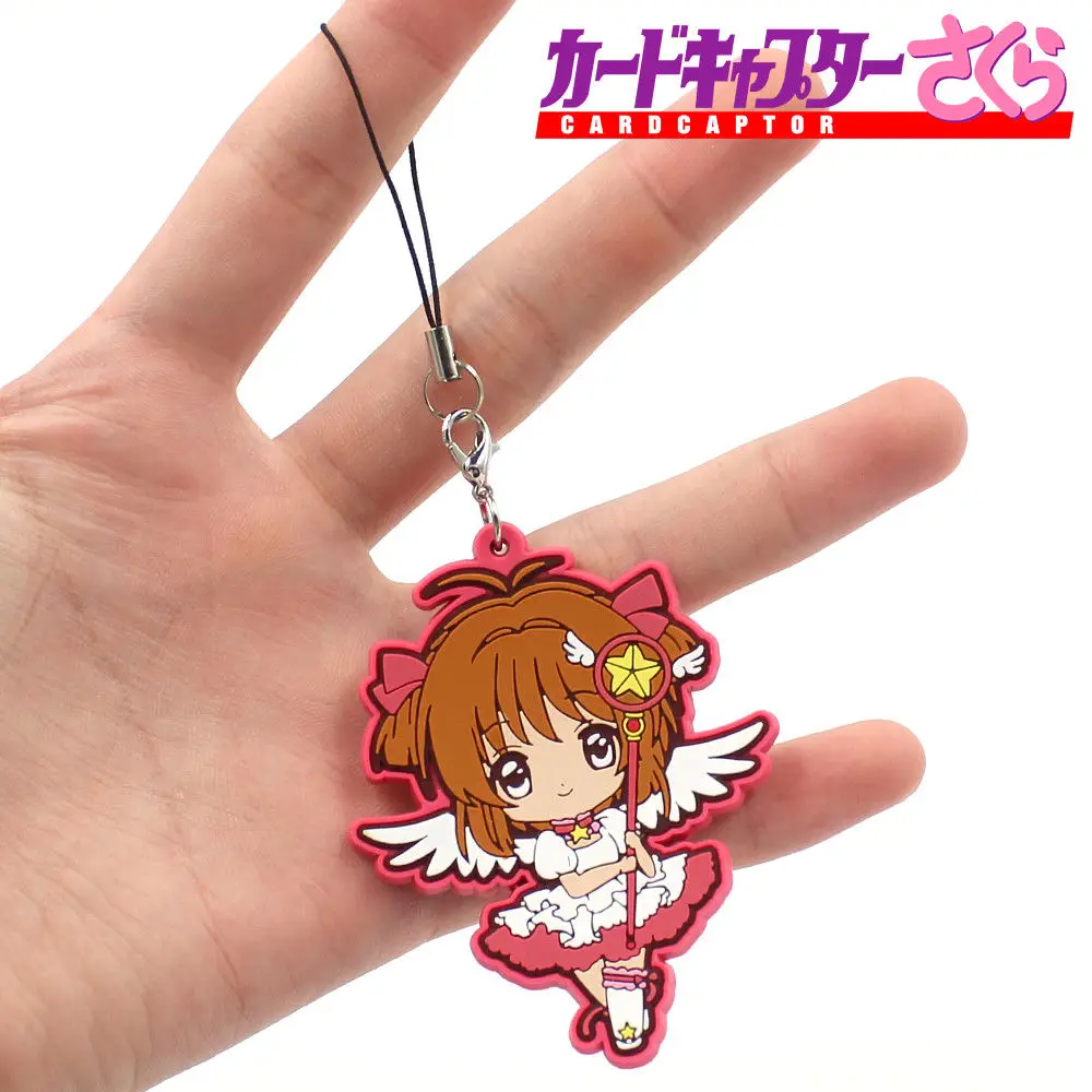 OHCOMICS Cardcaptor Sakura Горячая Аниме цепочка брелок для ключей из ПВХ Костюм подвески