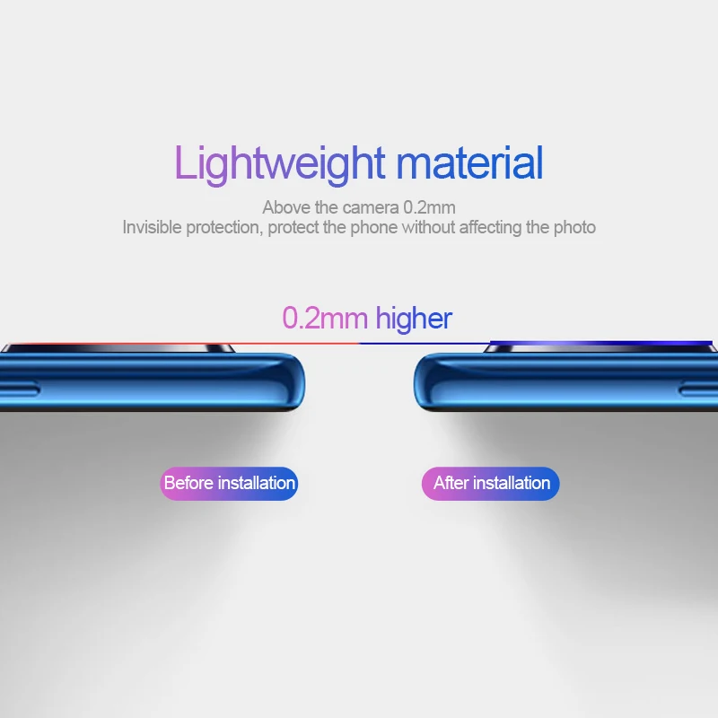 Защитная пленка для объектива 2 шт. XiaoMi 8 8lite 8SE Mix3 2S max3 Mi A1 A2 lite 6X Redmi 6A S2 Note 5 6