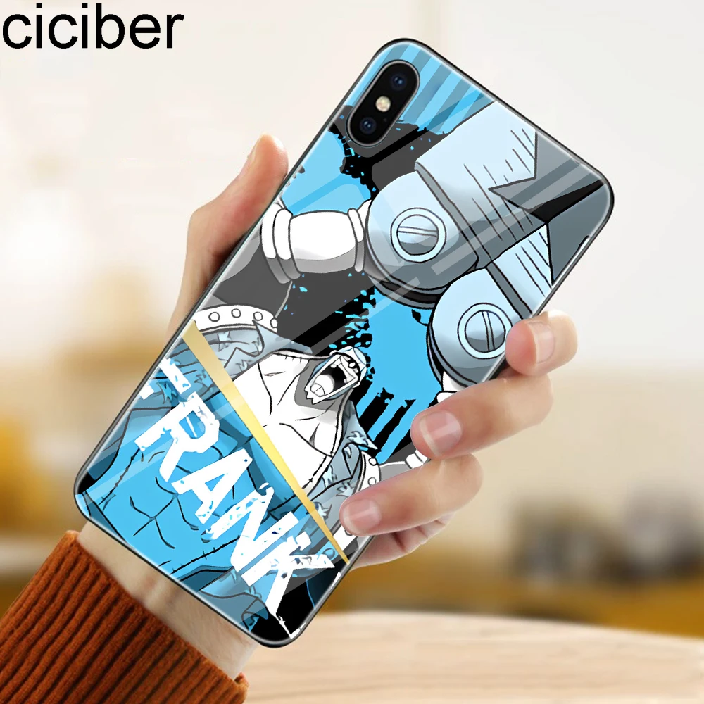 Ciciber цельный чехол для телефона Luffy iphone 11 Pro Max X XR XS макс. закаленное стекло Чехлы 7 8