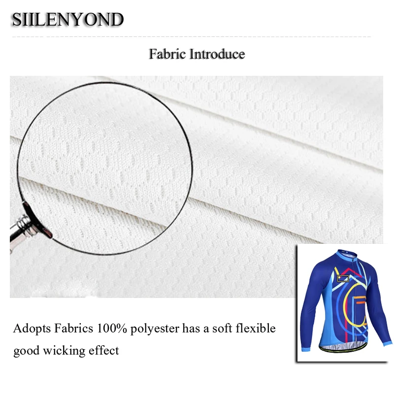 SIILENYOND Pro велосипедная Джерси с длинным рукавом гоночная горная куртка одежда MTB
