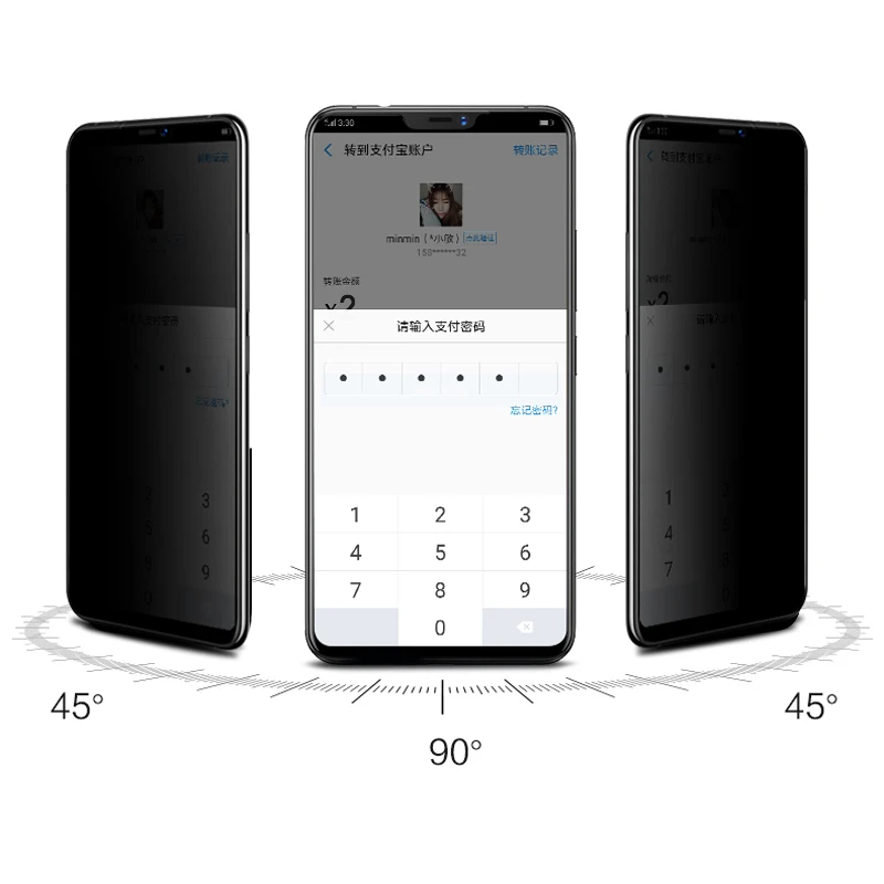 CCDZ полное покрытие надежное закаленное стекло для Nokia X6 2018 анти-глазок Экран