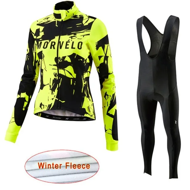 9 Pro Team Morvelo велосипедная одежда зимняя теплая флисовая женская велосипедная одежда из Джерси для горного велоспорта maillot Ropa Ciclismo велосипедная одежда mujer - Цвет: 9