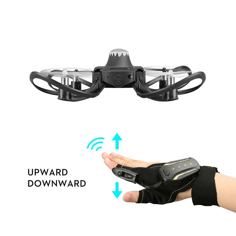 Радиоуправляемый вертолет с перчатками мини волшебный Дрон камерой Wi Fi FPV