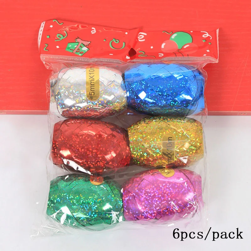 6pcs-pack 5 м цепочка для воздушных шаров с 160 отверстиями Аксессуары для воздушных шаров уплотнительная лента с зажимом Надувное надувное кольцо для свадьбы, дня рождения, вечерние украшения для детей - Цвет: 6pcs-pack