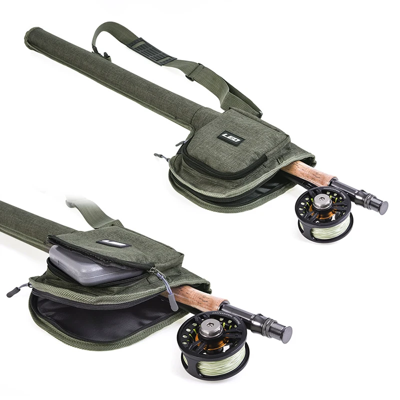 

Fishing bag 82cm Fly fishing set with fly fishing rod package fishing gear package rod hard barrel