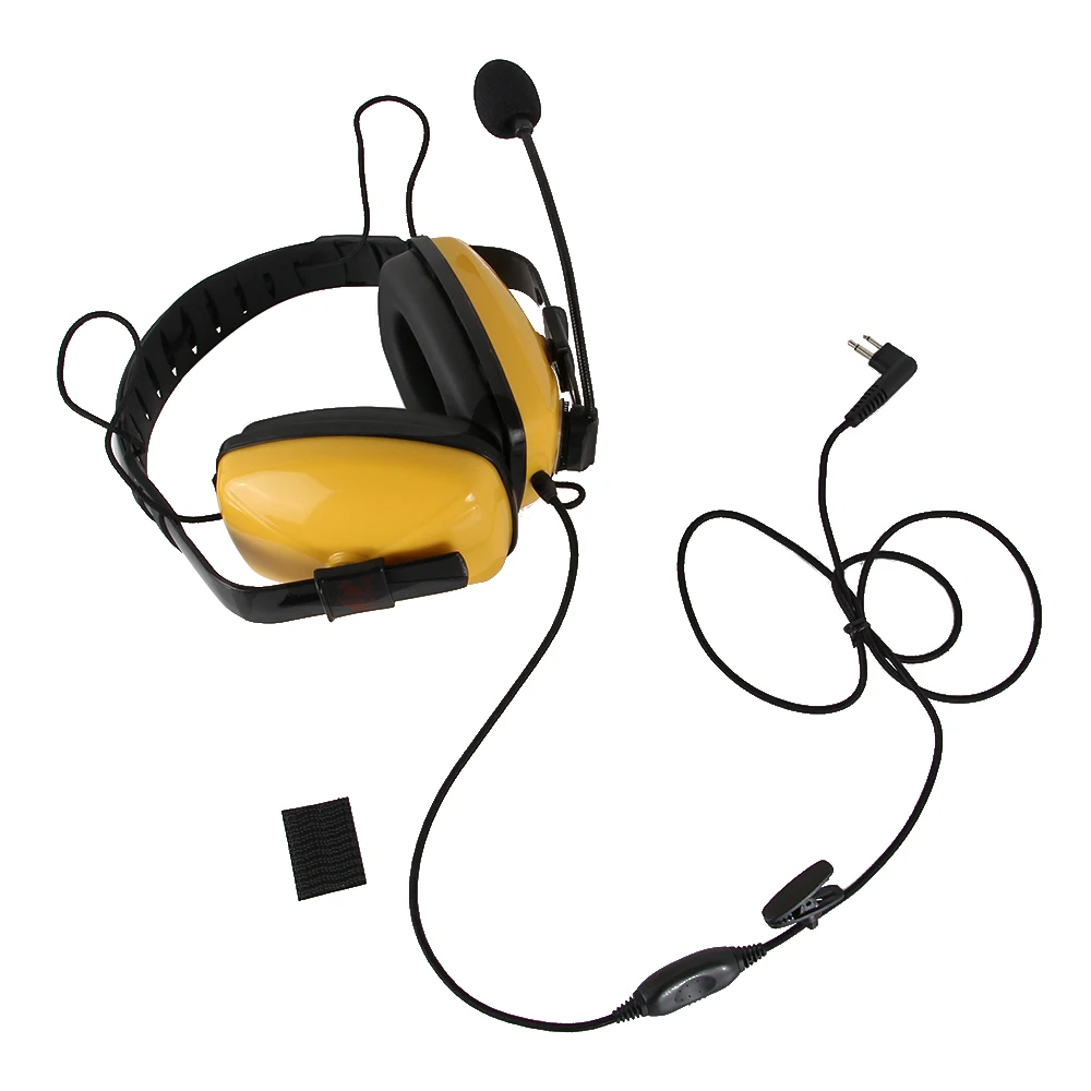 Шумоподавление с микрофоном разъем гарнитура PTT микрофон наушники для kenwood puxing tyt