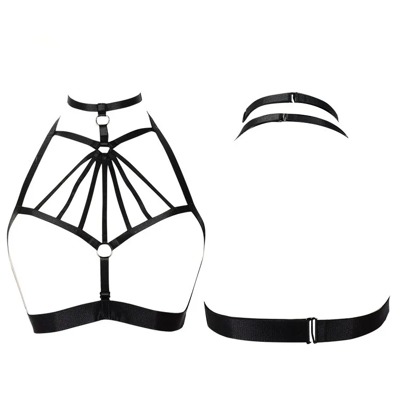 Сексуальный клетка бюстгальтер себе уникальный чулок Bralette Strappy жгут тела Цепочки