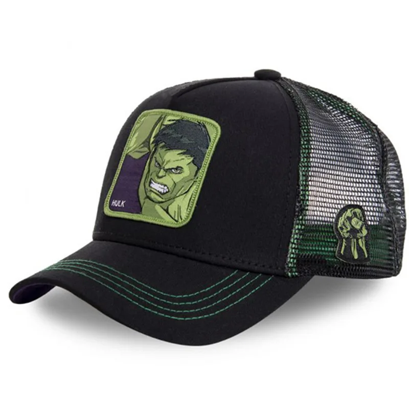 

New Brand Superhero HULK Snapback Cap Cotton Baseball Cap Men Women Hip Hop Dad Hat Trucker Mesh Hat Dropshipping