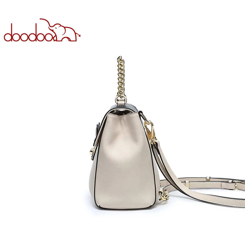 Фото Рюкзак DOODOO Женский, из искусственной кожи, с цепочкой, 2019 №5