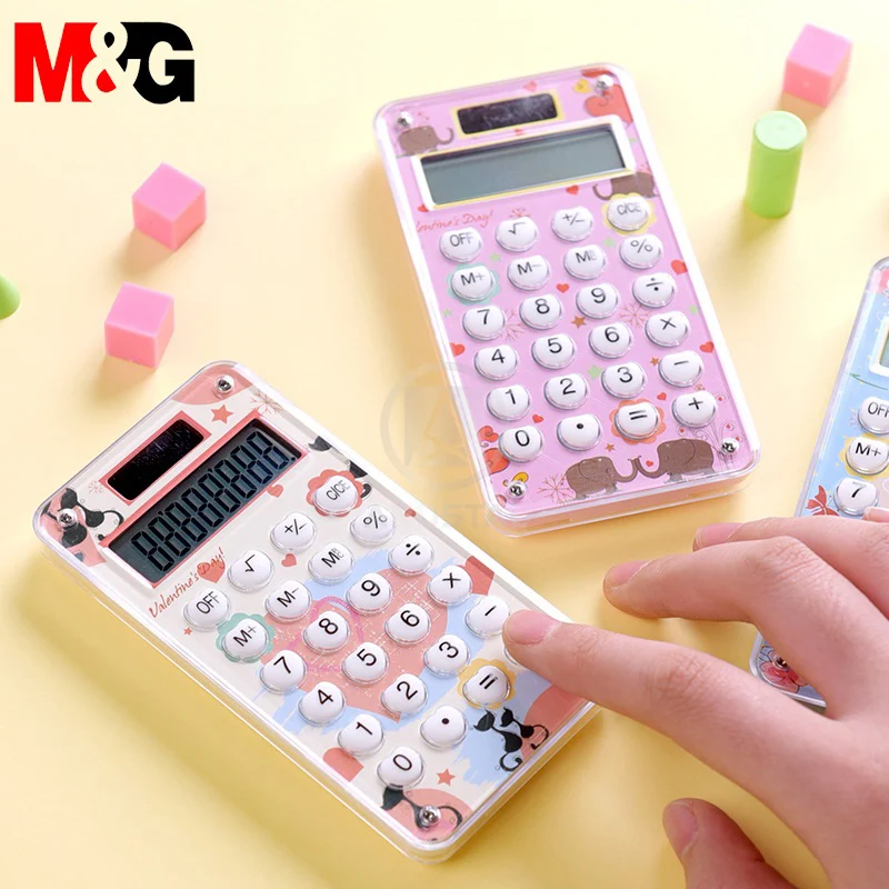 Andstal 12-разрядный современный калькулятор двойной мощности M& G цветной камулятор милые маленькие калькуляторы на солнечных батареях Scientic Calculater школа экзамена