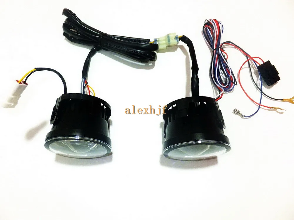 July King 1600LM 24 Вт 6000 К светодиодный светильник Q5 объектив противотуманная фара+ 1000LM 14 Вт дневной ходовой светильник s DRL чехол для Infiniti G25 G37 Sedan