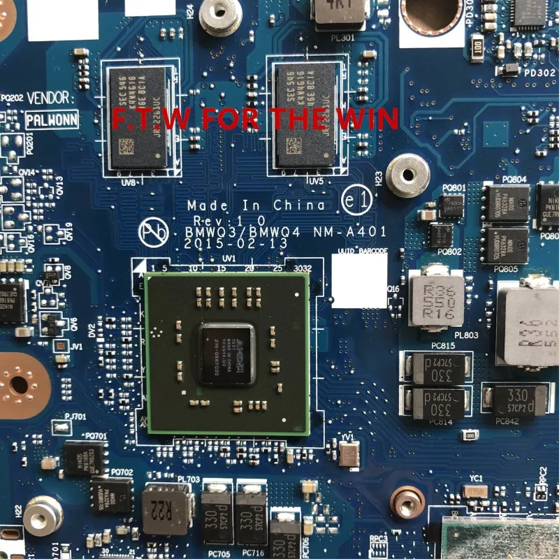 Billig 5B20J22961 BMWQ3/BMWQ4 NM-A401 MB Para Lenovo G51-35 Laptop Motherboard A6-7310 2G 100% Probado