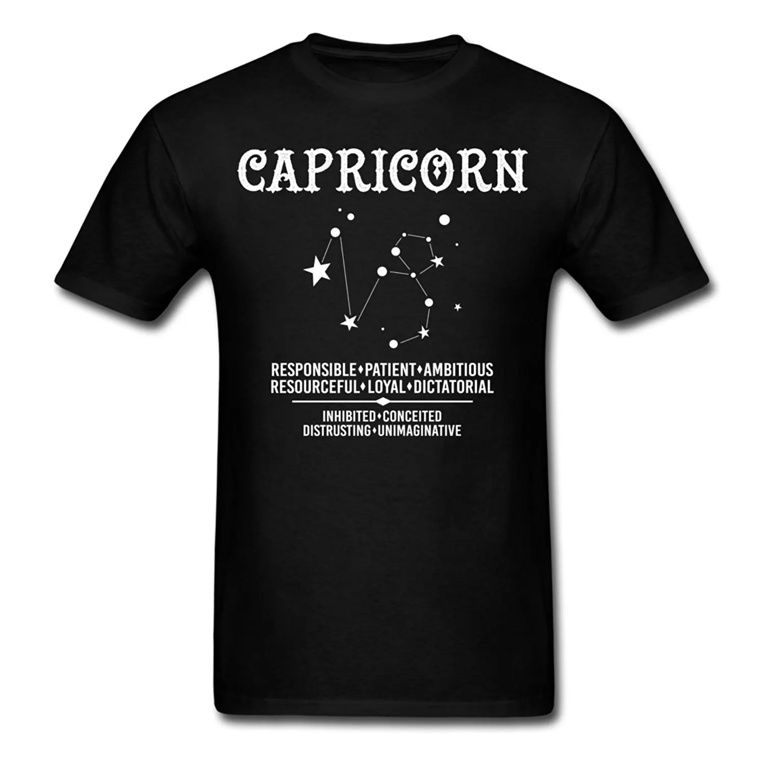 Мужская хлопковая футболка с круглым вырезом и принтом знаков зодиака|brand t shirt|t