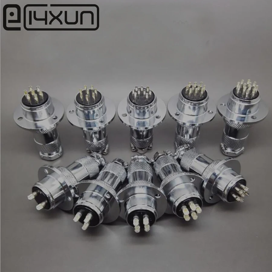 EClyxun 1 комплект GX20 XLR 20 мм 2 3 4 5 6 7 8 9 10 12 14 контактный штекер Шасси гнездо авиационный