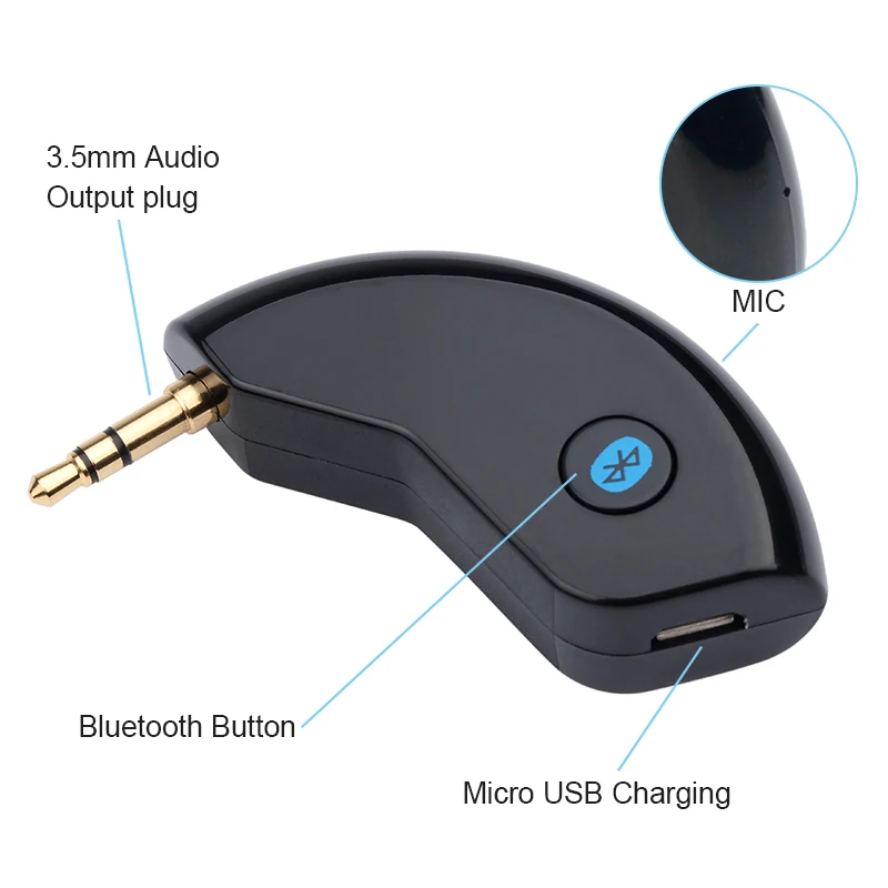 Kebidu беспроводной Bluetooth 4 2 + EDR гарнитура 3 5 мм AUX аудио стерео музыкальный приемник