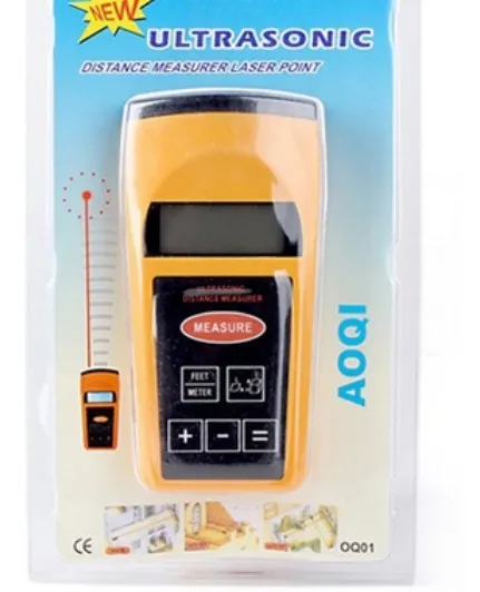 Портативный ЖК дисплей Подсветка ультразвуковой измеритель расстояния лазерная