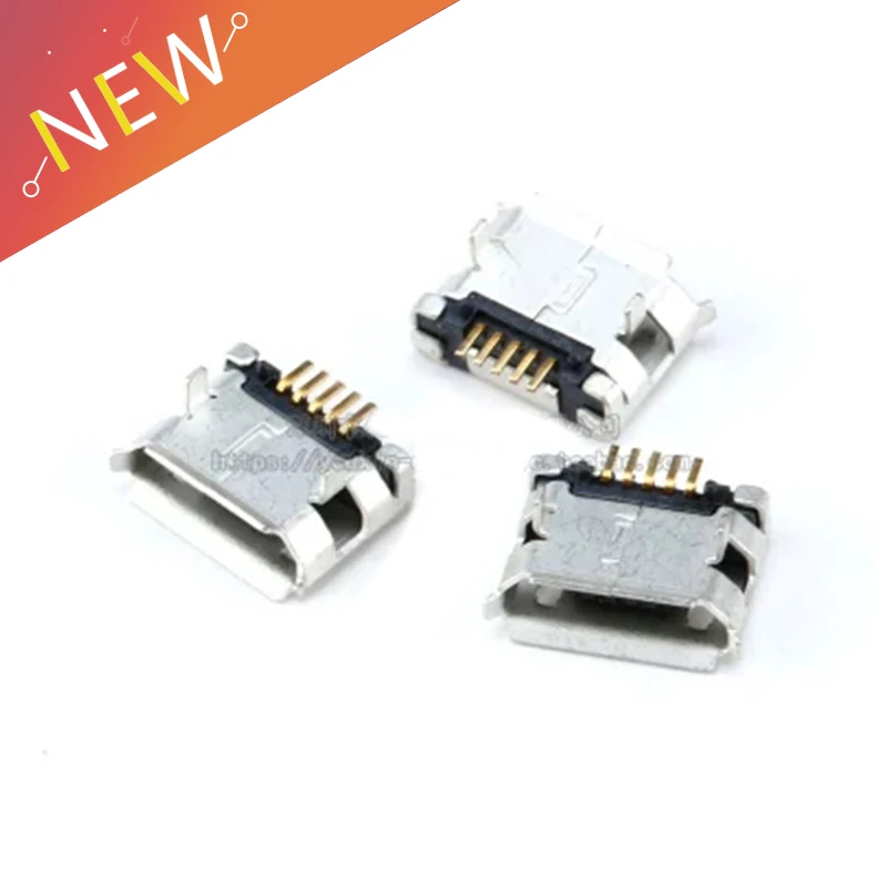 5 контактный гнездовой разъем SMT микро USB Тип B мама размещение SMD DIP 20