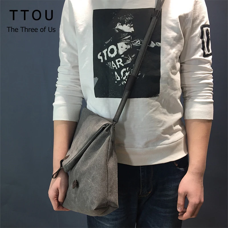 TTOU новые женские сумки мессенджеры холщовые винтажные через плечо для небольших