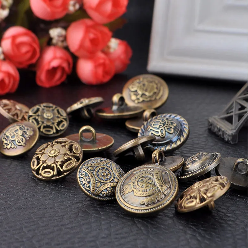 18-22 мм винтажные пуговицы из смолы смешанного стиля подходят для шитья или