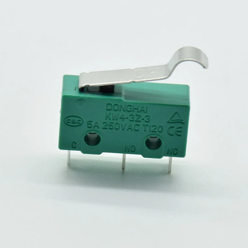 5 шт. концевой переключатель для 3d принтера 3 Pin N/O N/C микро концевой переключатель Аксессуары для 3d принтера зеленый концевой выключатель - Цвет: Синий