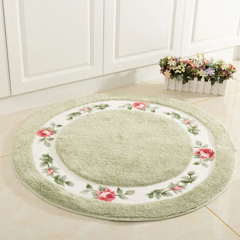 Круглый напольный ковер 90 см для гостиной спальни домашний декор компьютерный