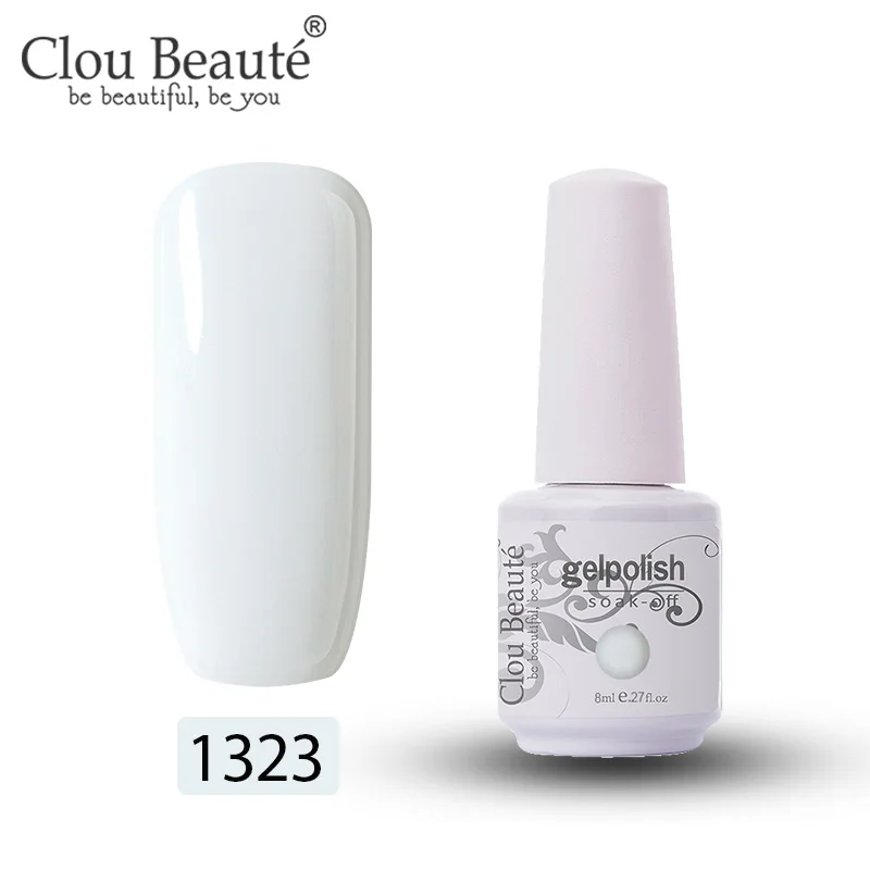 1323 Clou Beaute Гель-лак 85 цветов набор гель-лаков для ногтей маникюрный цветной гель-краска УФ-гель для ногтей замачиваемый светодиодный лак для ногтей 8 мл - Цвет: 1323