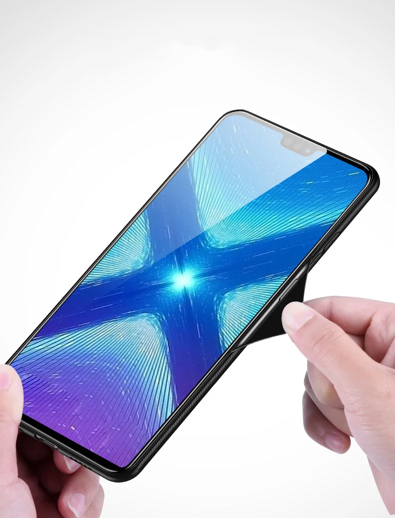 Роскошный стеклянный чехол для Honor 8S 8X 8C 8A Pro Play 7S 10i View 20, силиконовая рамка+ стеклянная крышка для Huawei Y5 Y6 Y7 Y9 P30 Lite