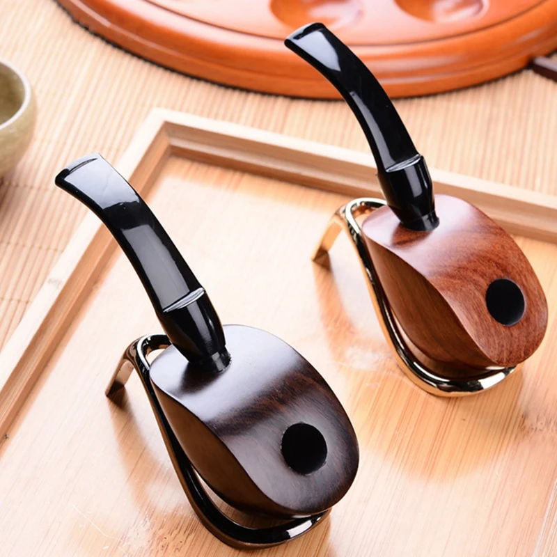 Креативная плоская трубка модный фильтрующий сердечник деревянная курительная