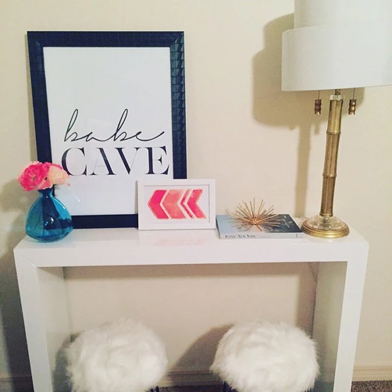 Babe Cave настенная живопись на холсте Раскрашивание в скандинавском стиле черно