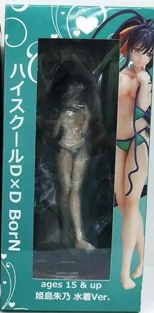 blue with box Аниме средней школы DxD фигурка Rias Gremory Himejima Akeno сексуальный купальник Ver. 1/12 масштабная модель украшения игрушка кукла из ПВХ(13 см - Цвет: blue with box
