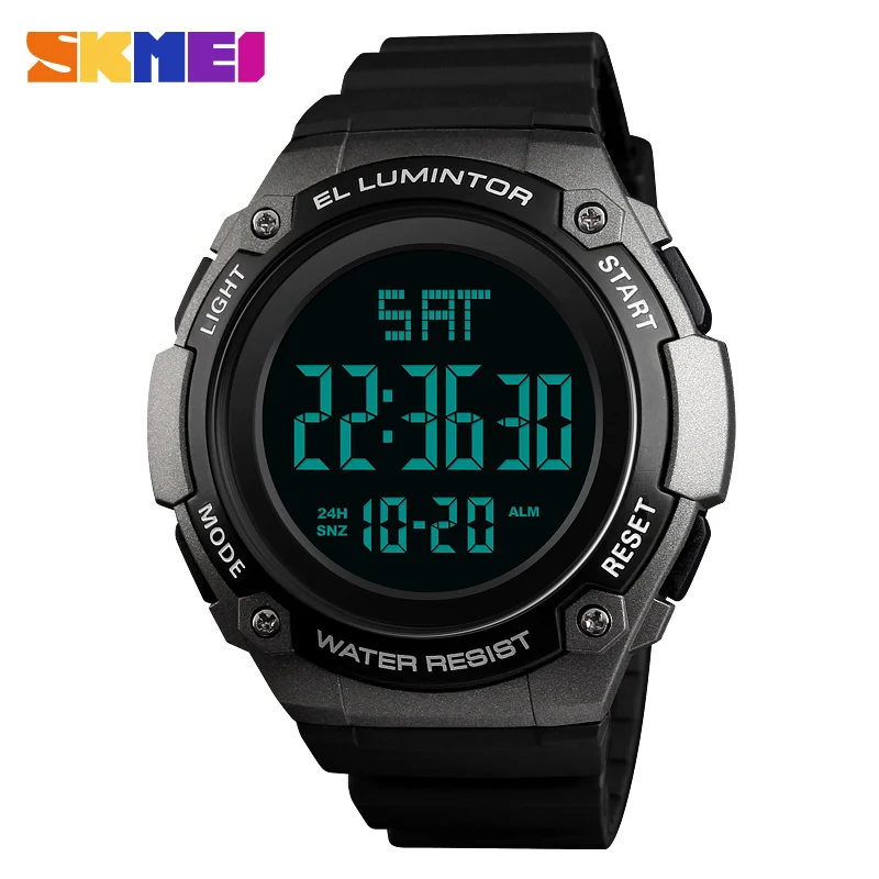 SKMEI Для мужчин WatchesTopBrand LuxuryWaterproof Подсветка TimedRunning секунд модные уличные