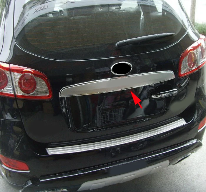 07 08 09 10 11 12 для hyundai Santa Fe Нержавеющая сталь Задняя Крышка багажника отделка 2007 2008 2009 2010 2011 2012