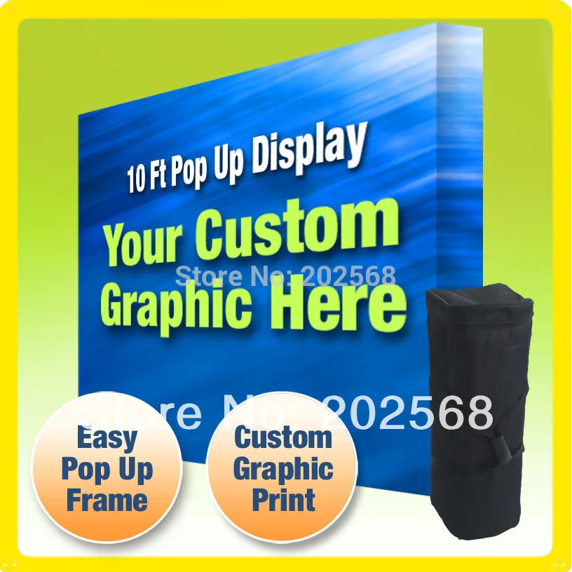 10 футов всплывающие дисплеи/фоновая стена/выставочный стенд для тканей |