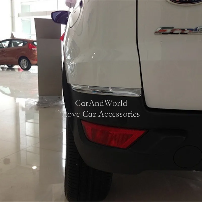 Задний угловой бампер для Ford Ecosport 2013-2017 отделка из АБС-пластика хромированные