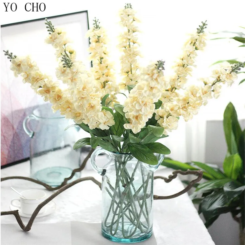 YO CHO высококачественный реальный на ощупь супер красивый искусственный Larkspur
